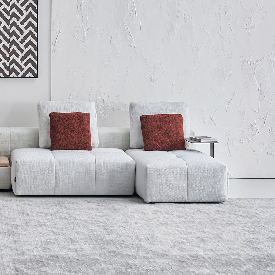 Bronze Puzzle Modular Side Table for sofas by BEACON, featuring a versatile, geometric design perfect for modern living spaces.