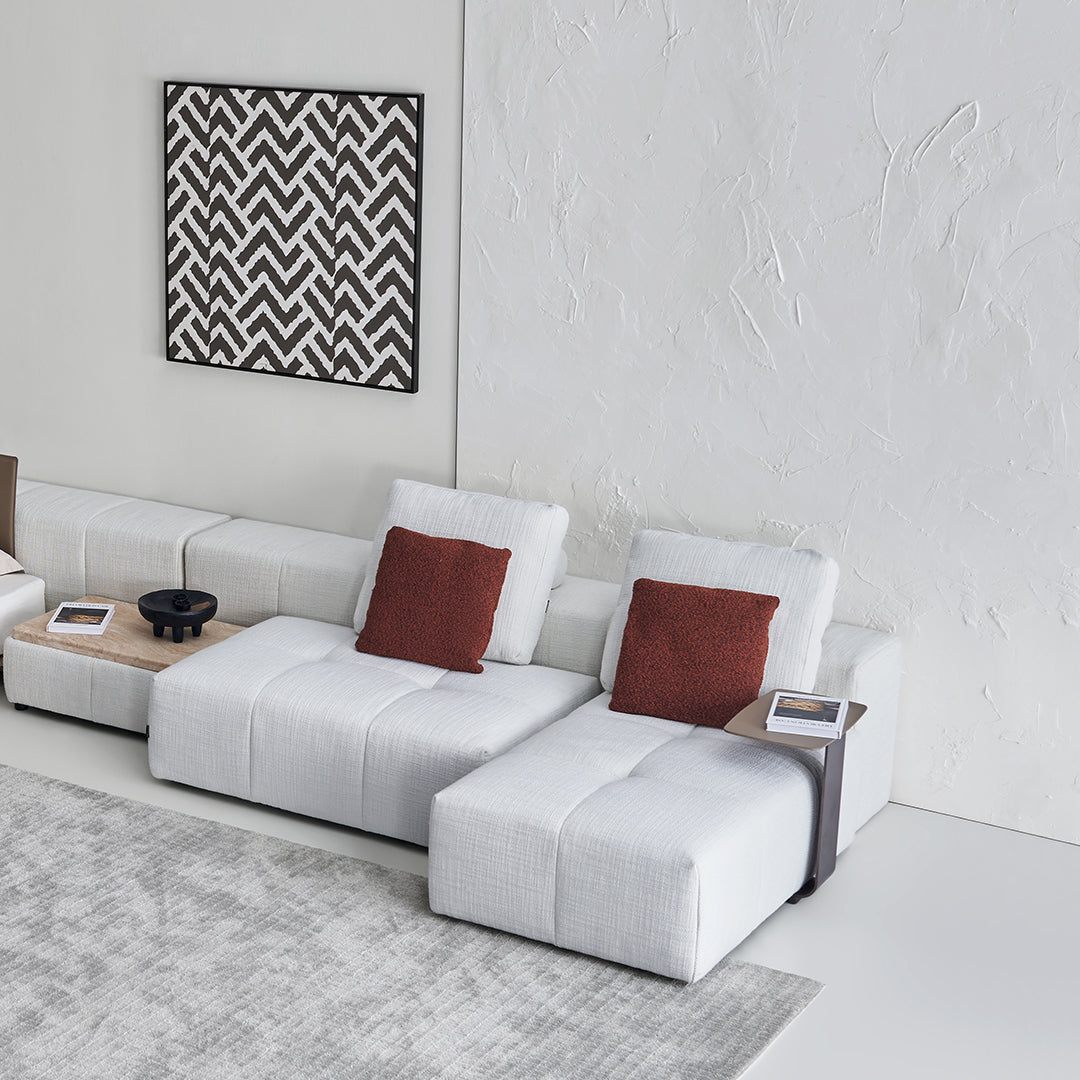 BEACON Puzzle Modular Side Table SF080-K in bronze, designed for sofas, featuring a modern, versatile cube-shaped design.