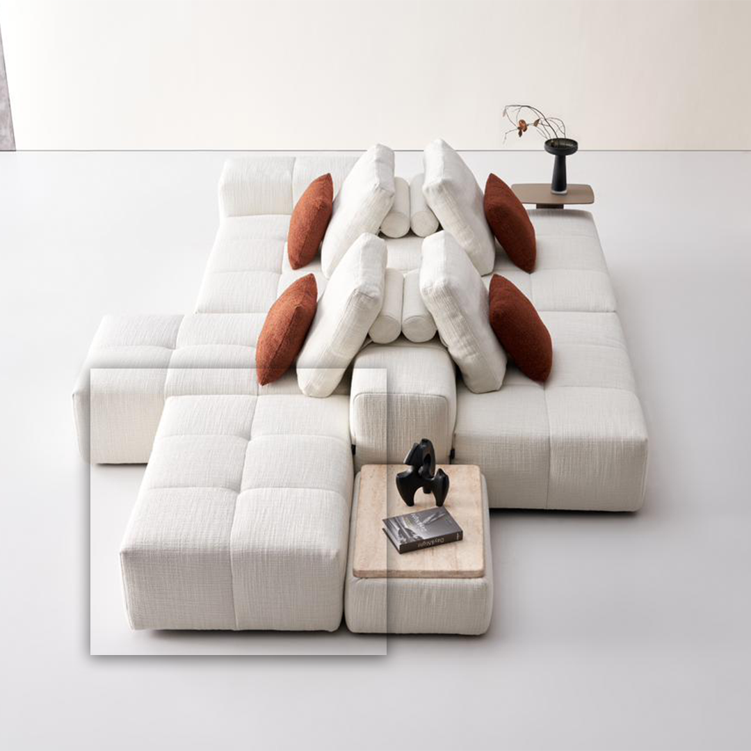 Puzzle Modular Small  2seater C SF080- 2seater -  Sofas - ebarza Furniture UAE | Shop Modern Furniture in Abu Dhabi & Dubai - مفروشات ايبازرا في الامارات | تسوق اثاث عصري وديكورات مميزة في دبي وابوظبي