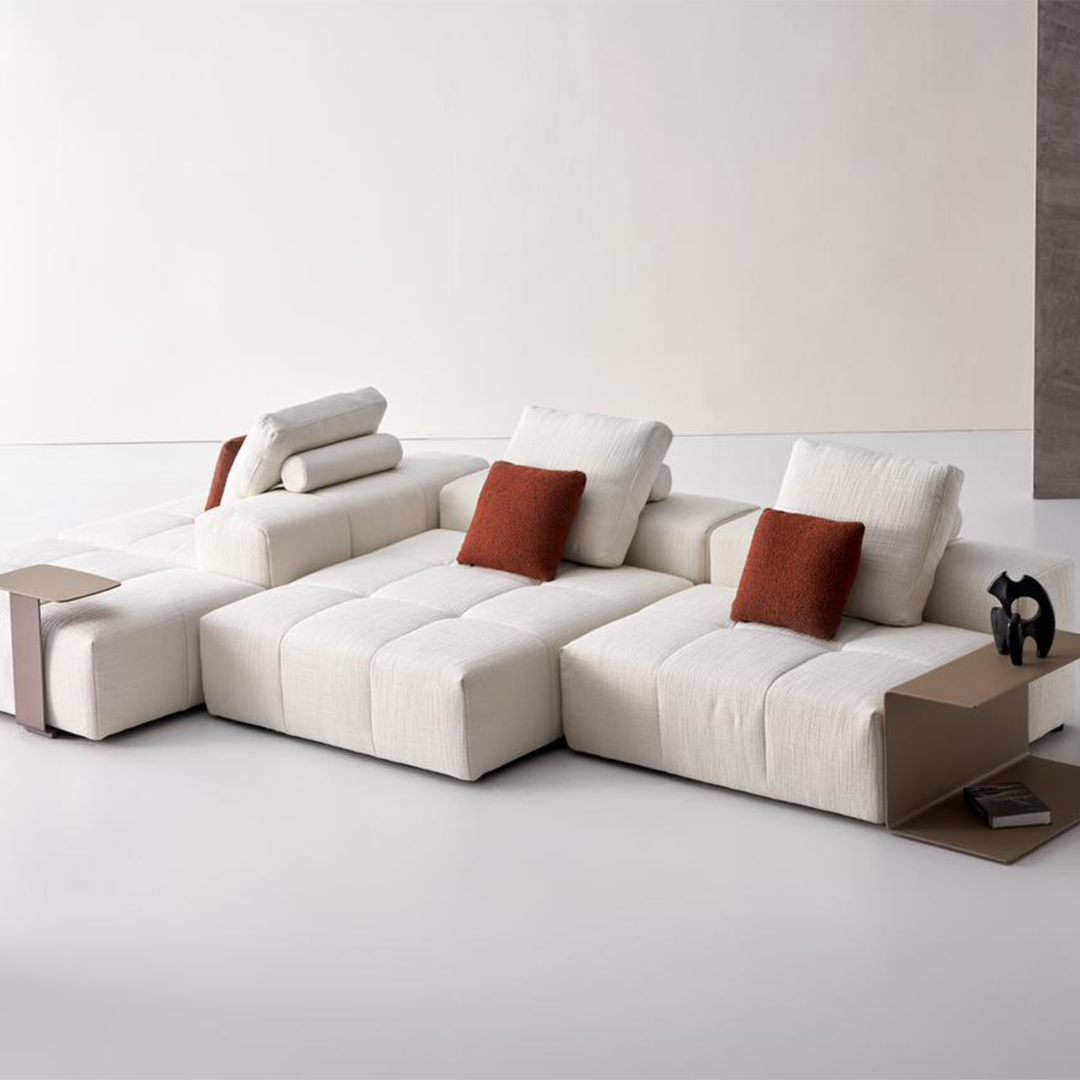 Beacon Puzzle Modular Small 2-Seater Sofa showcasing a compact, versatile design with cushioned seating and modern style.