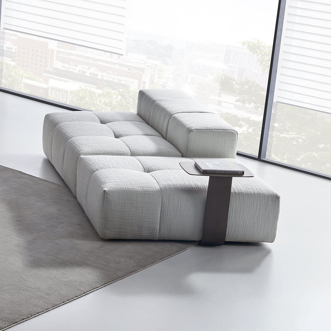 BEACON Puzzle Modular Small 2-Seater Sofa in modern design, featuring soft cushions and compact structure for cozy living spaces.