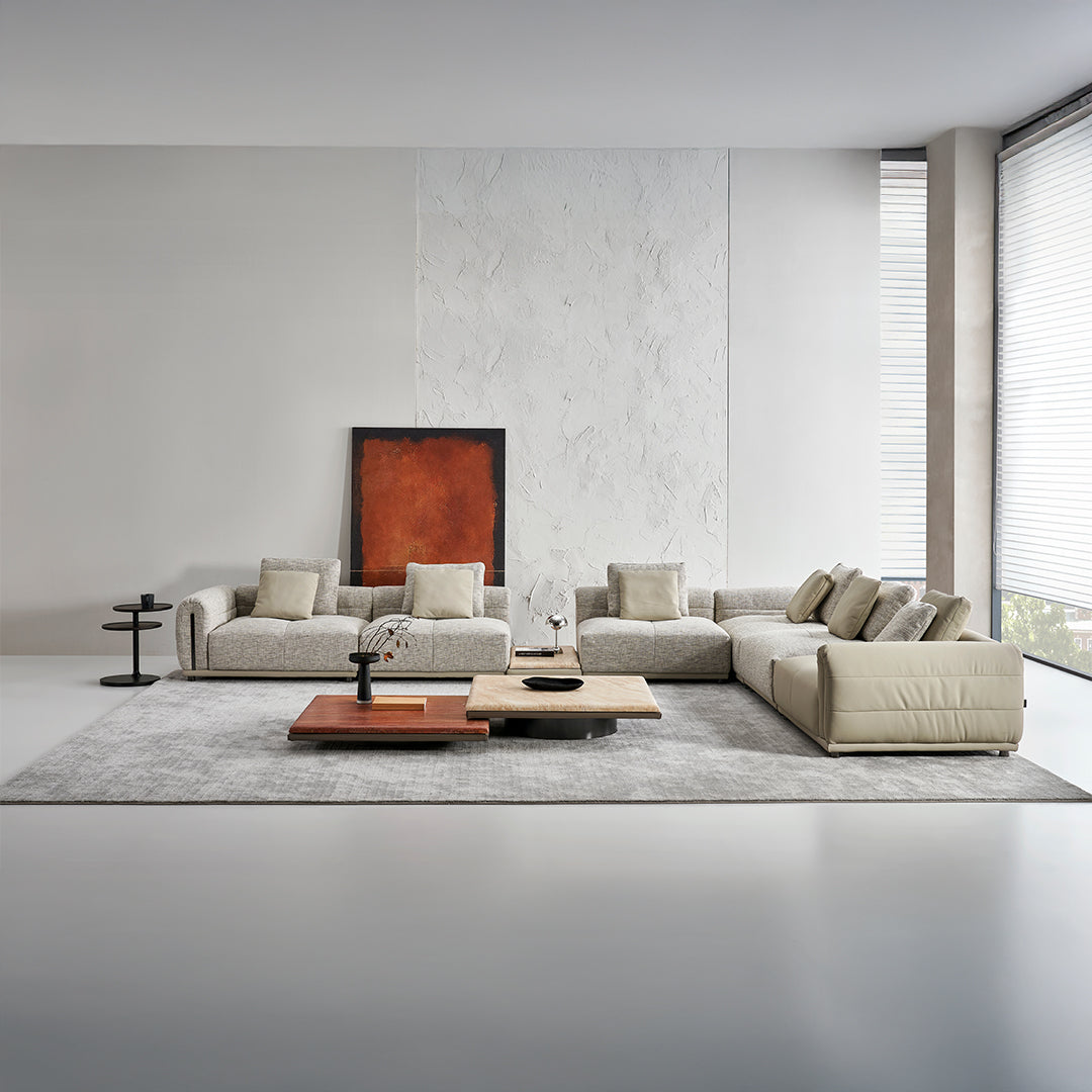 BEACON Quadro single seater without arm modular sofa in modern design, ideal for contemporary living spaces.