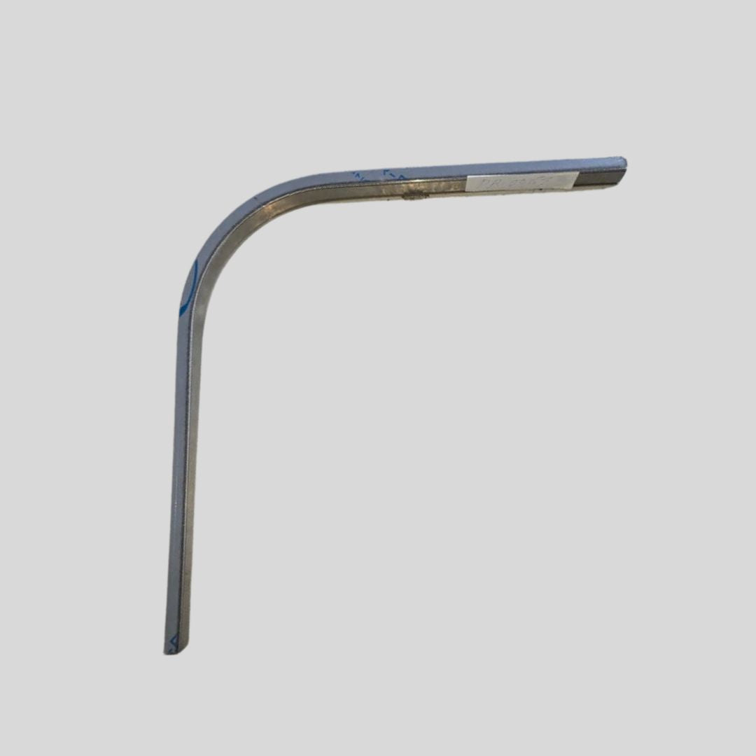 Black R100-304SS external corner skirting accessory by BEACON, designed for wall panels and profiles, shown in close-up view.