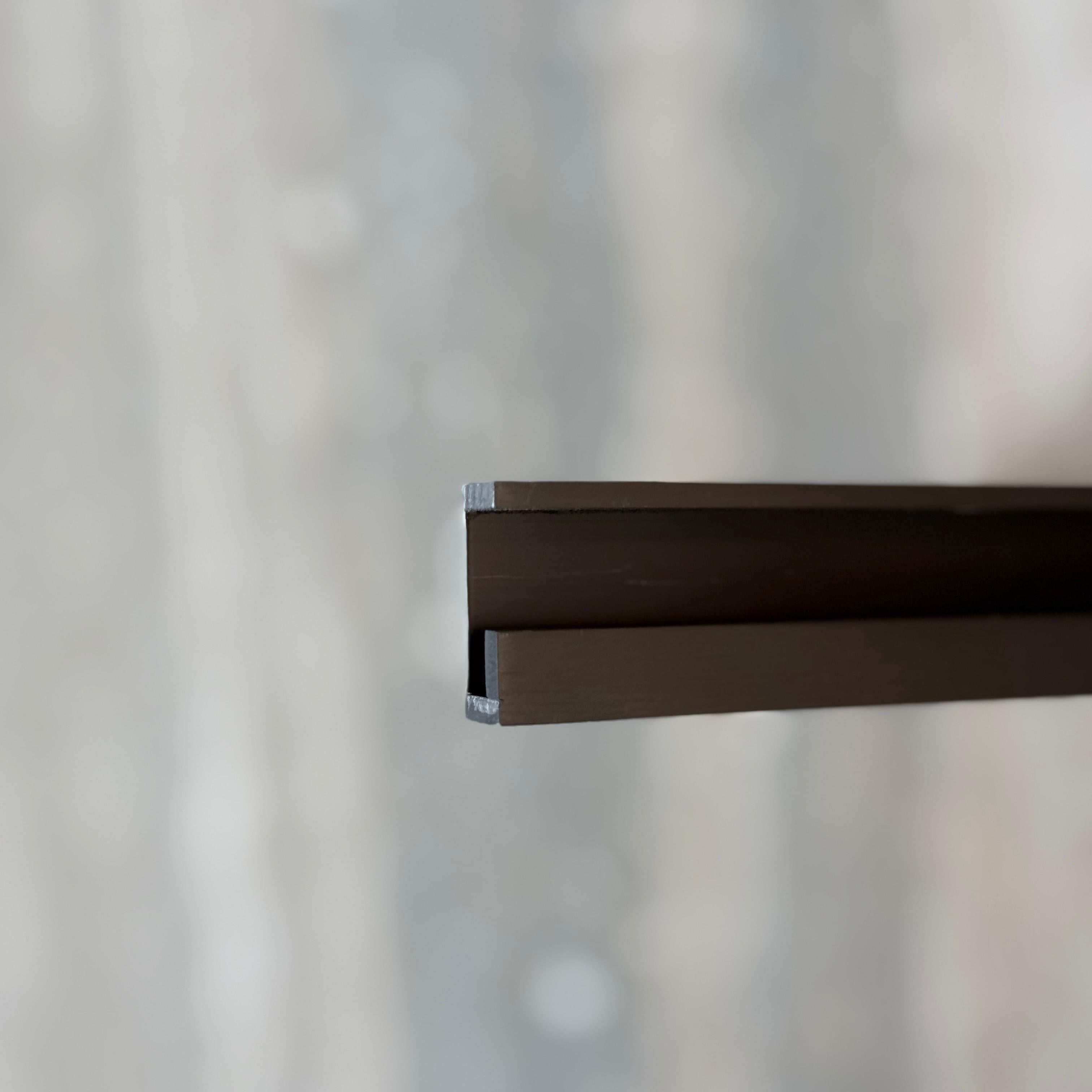 Black R50 2.5cm curved external left corner wall panel accessory by BEACON (JYFDG), designed for wall profiles and corners.