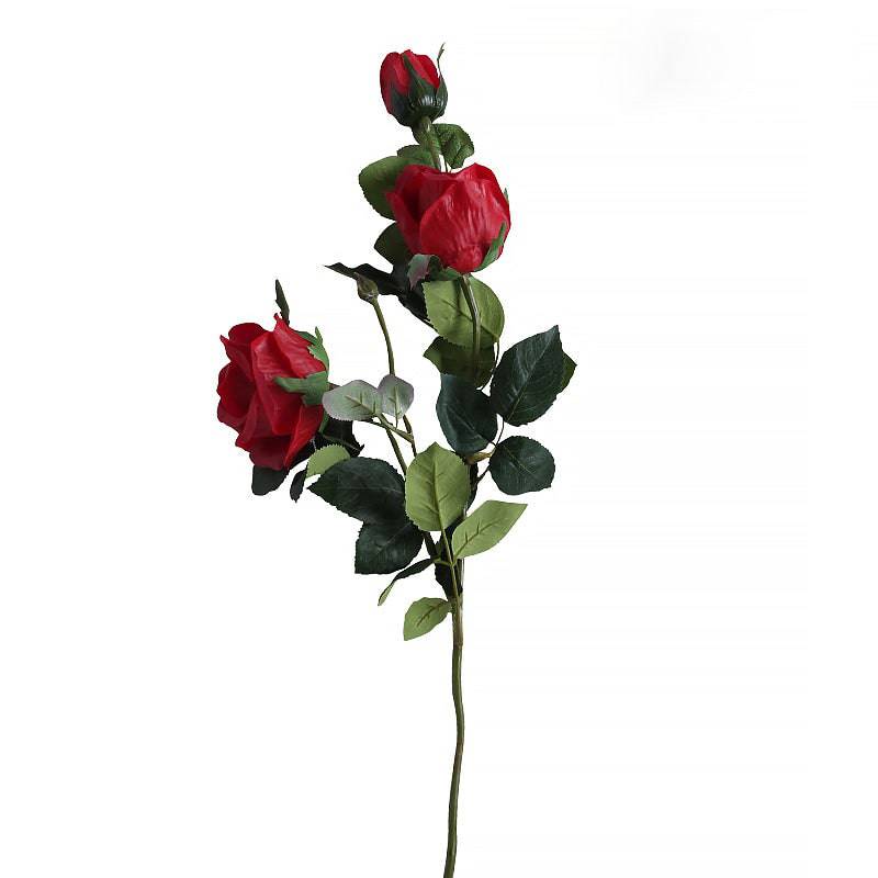 Real Touch  Rose-Red Fl-Jh157 -  Plants | لمسة حقيقية وردة حمراء - ebarza Furniture UAE | Shop Modern Furniture in Abu Dhabi & Dubai - مفروشات ايبازرا في الامارات | تسوق اثاث عصري وديكورات مميزة في دبي وابوظبي