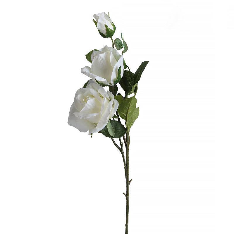 Real Touch Rose - White Fl-Jh147 -  Plants | وردة اللمسة الحقيقية - بيضاء - ebarza Furniture UAE | Shop Modern Furniture in Abu Dhabi & Dubai - مفروشات ايبازرا في الامارات | تسوق اثاث عصري وديكورات مميزة في دبي وابوظبي
