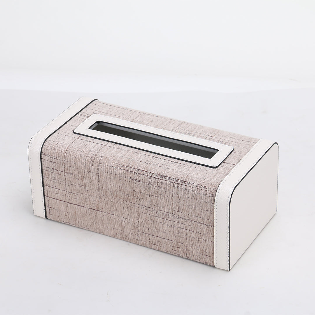 Rectangular BEACON tissue box KF3008A with a sleek design, suitable for home or office use, shown in the image.