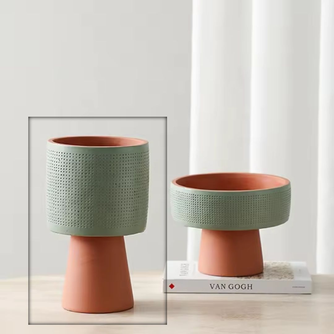 Reticulated Original Pot B FF-SN24019B planter box by BEACON, with a lattice design and sturdy construction for outdoor gardening.