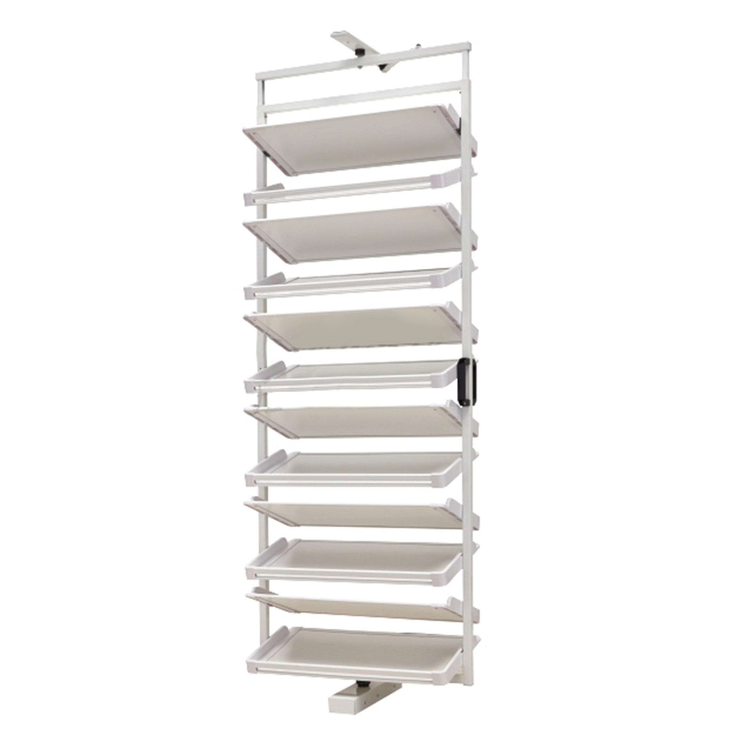 BEACON 6-layer shoe rack with sturdy shelves for organizing footwear, featuring a sleek and functional design.