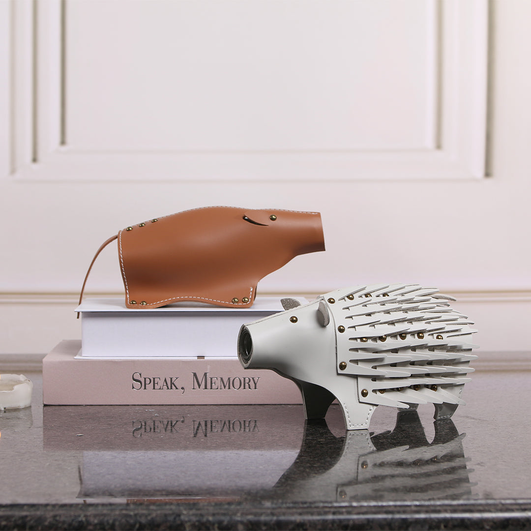 BEACON Rhino Vase/Sculpture KB3023, decorative ceramic vase with detailed rhinoceros design, ideal for modern home décor.