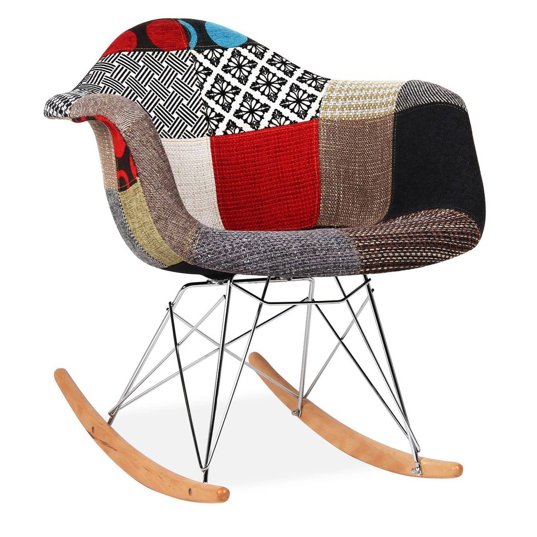 Rocking Chair-Fabric- Msr0151F -  Chairs | كرسي هزاز - قماش - ebarza Furniture UAE | Shop Modern Furniture in Abu Dhabi & Dubai - مفروشات ايبازرا في الامارات | تسوق اثاث عصري وديكورات مميزة في دبي وابوظبي