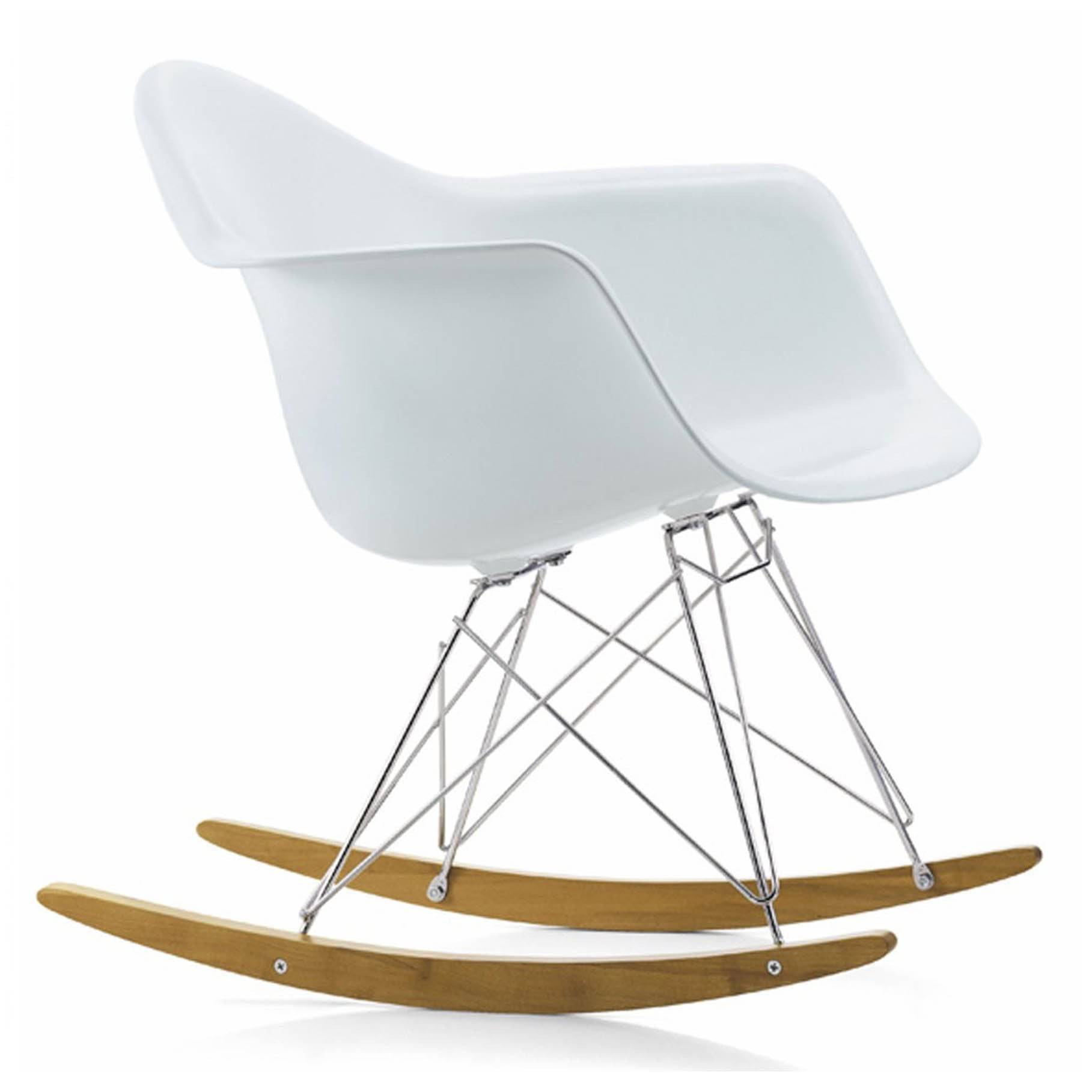 Rocking Chair-White Plastic- Msr0150P -  Chairs | كرسي هزاز - بلاستيك ابيض - ebarza Furniture UAE | Shop Modern Furniture in Abu Dhabi & Dubai - مفروشات ايبازرا في الامارات | تسوق اثاث عصري وديكورات مميزة في دبي وابوظبي