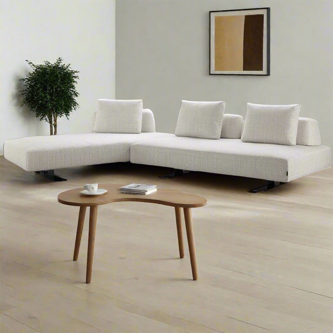 Beige BEACON Rome Sofa BS156-1 with plush cushions and modern design, ideal for living room seating.