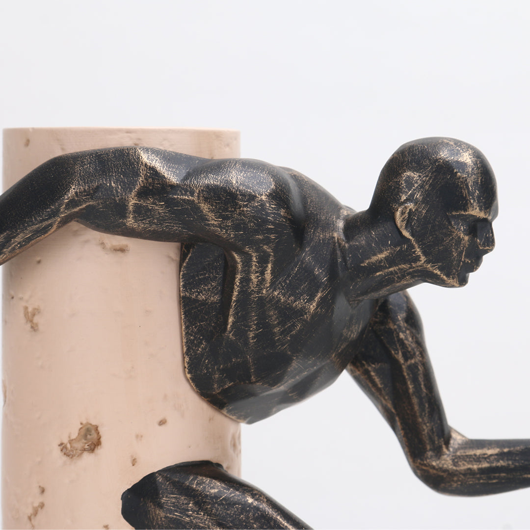 BEACON Running Man KA3123A home decor figurine, dynamic sculpture with athletic running pose, stylish decorative piece.