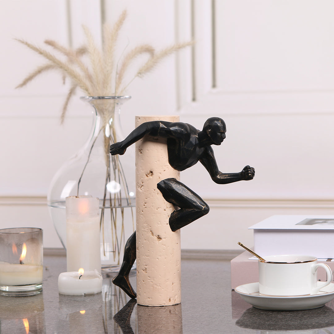 BEACON Running Man KA3123A home decor figurine, detailed sculpture of a running man for modern interior decoration