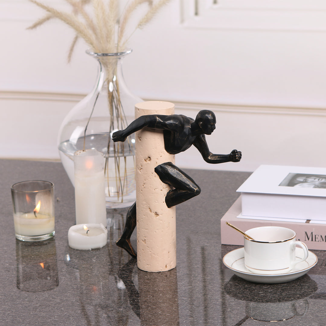 BEACON Running Man KA3123A home decor figurine showing a dynamic running pose in a modern design.