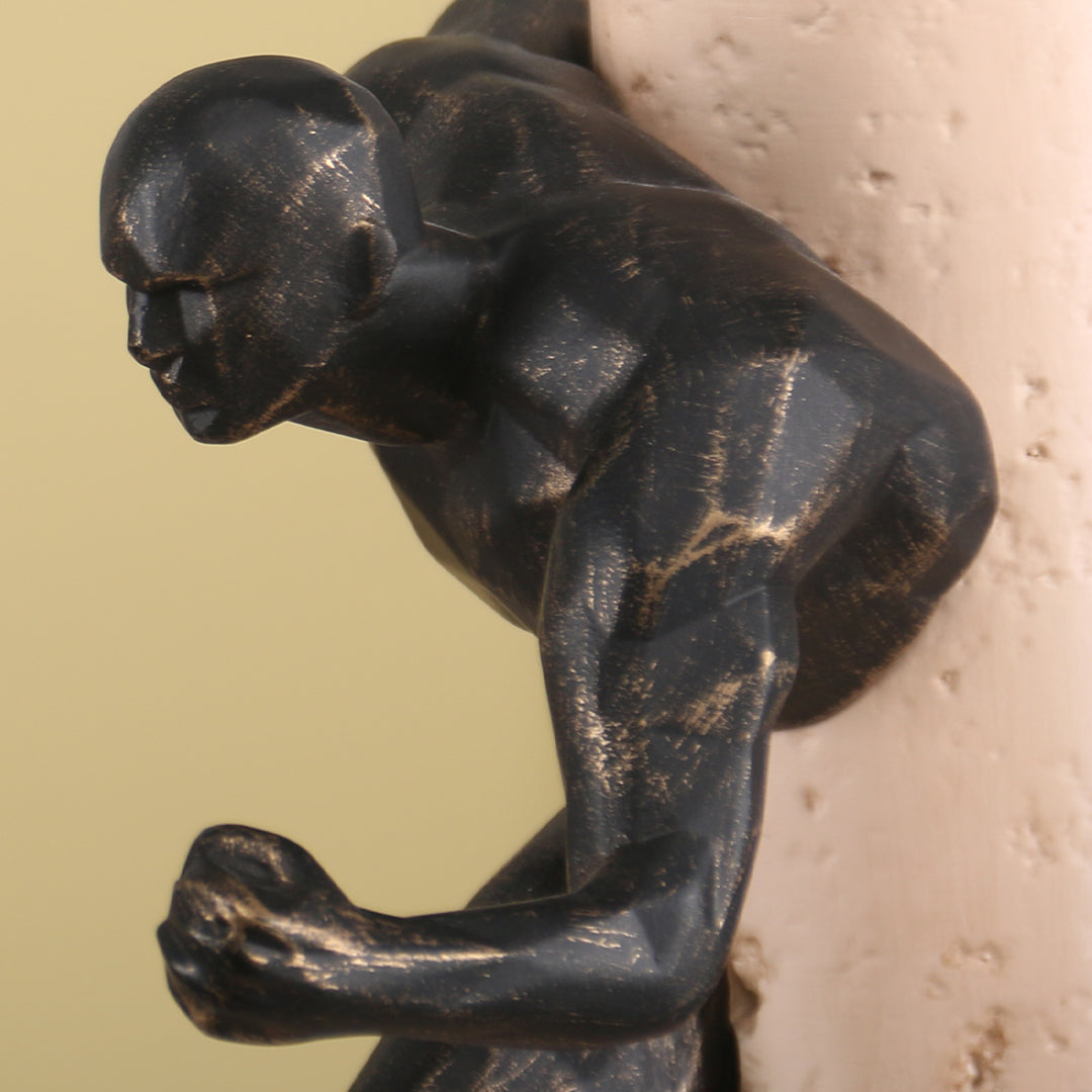 Running Man KA3123A home decor figurine by BEACON, showcasing a dynamic running pose in a stylish decorative piece.