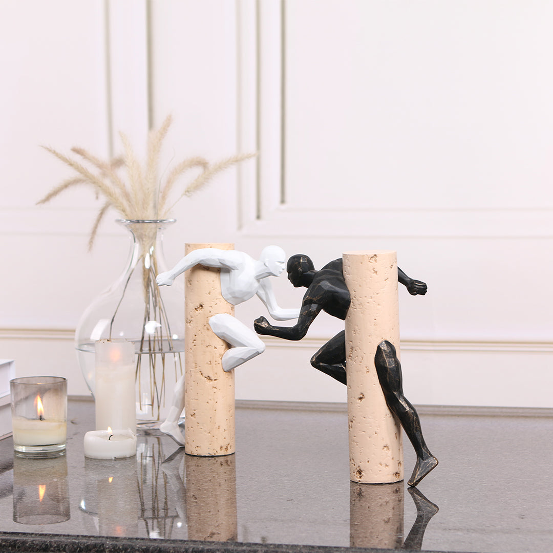 BEACON Running Man KA3123A home decor figurine, modern sculpture of a running man, detailed design, indoor decorative piece