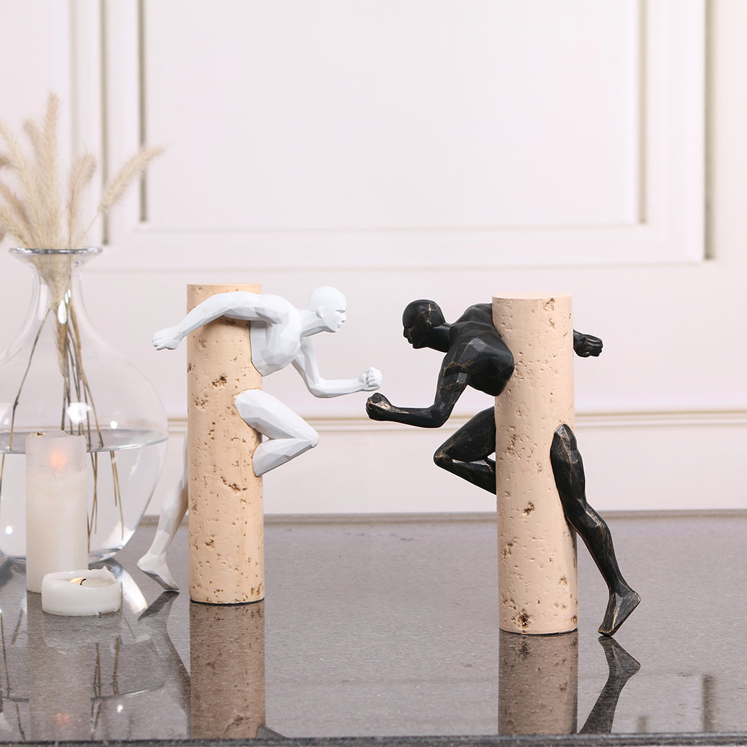 BEACON Running Man KA3123A home decor figurine, detailed sculpture of a running man in dynamic pose, decorative indoor figurine