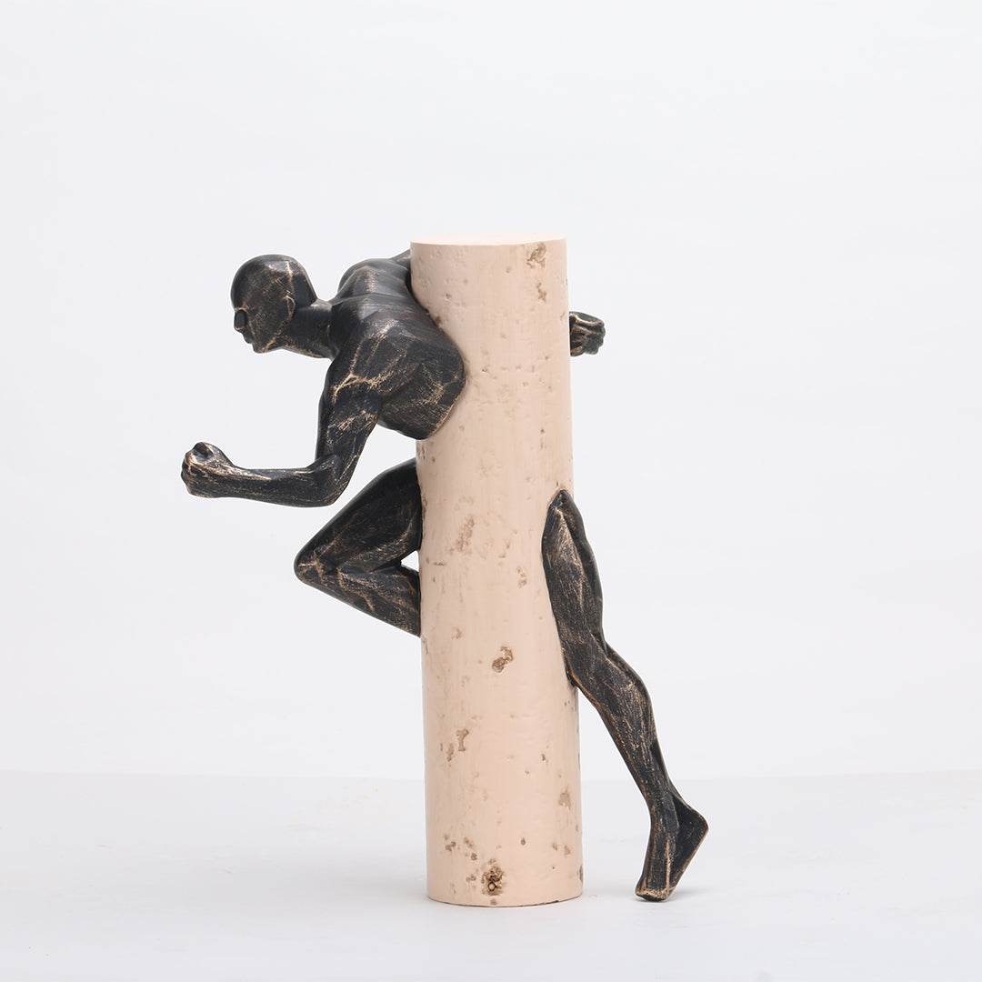 Running Man KA3123A home decor figurine by BEACON, detailed sculpture of a running man for stylish interior decoration.