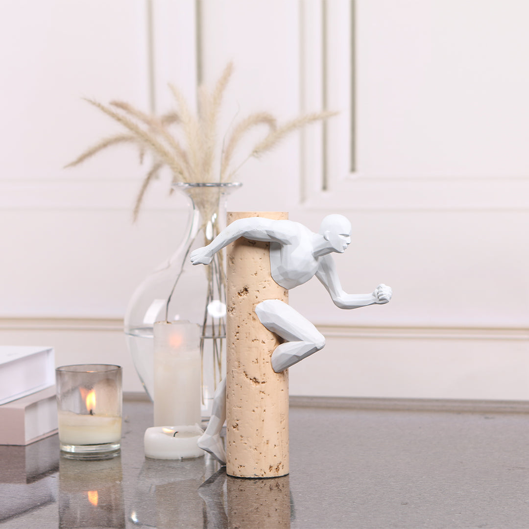 BEACON Running Man KA3123B home decor figurine, detailed sculpture of a running man for modern interior decoration