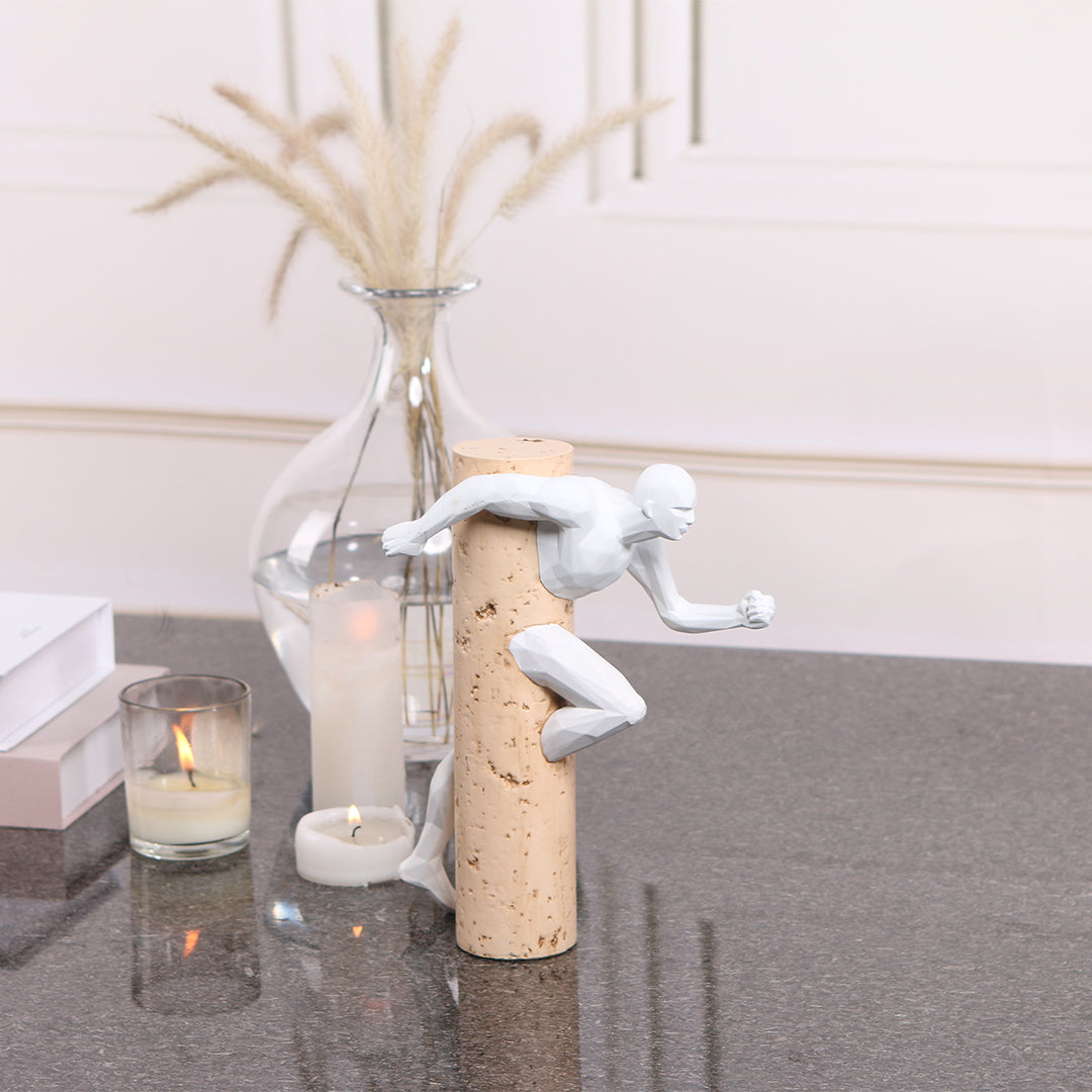 BEACON Running Man KA3123B home decor figurine, detailed sculpture of a running man for modern interior decoration.