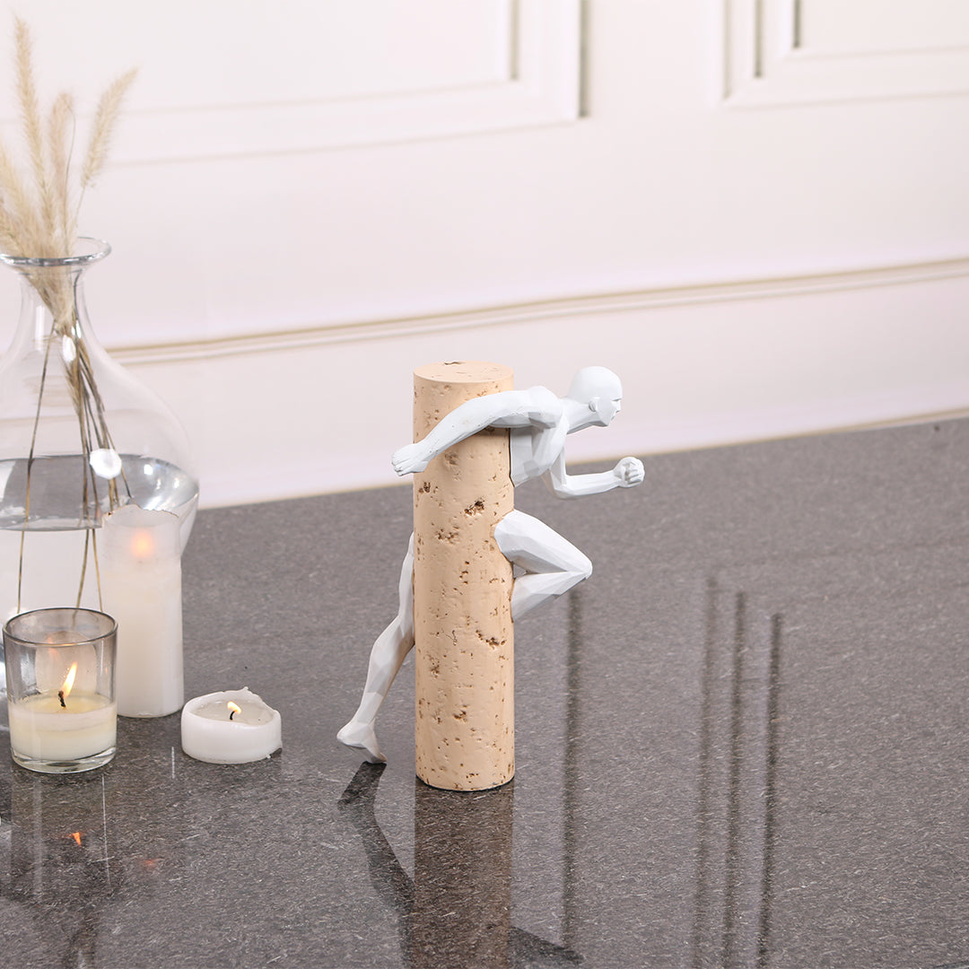 Running Man KA3123B home decor figurine by BEACON, detailed sculpture of a running man for stylish interior decoration.