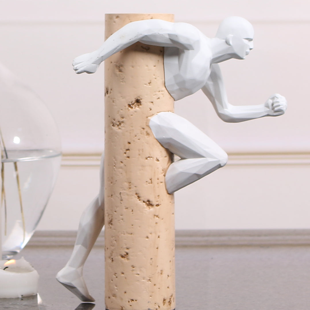 BEACON Running Man KA3123B home decor figurine, detailed sculpture of a running man, perfect for modern interior decoration.
