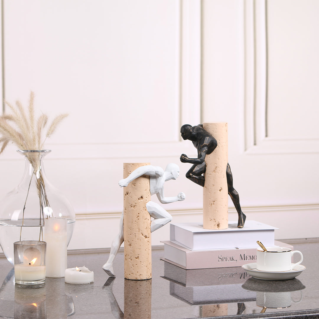 BEACON Running Man KA3123B home decor figurine, detailed sculpture of a running man for stylish interior decoration
