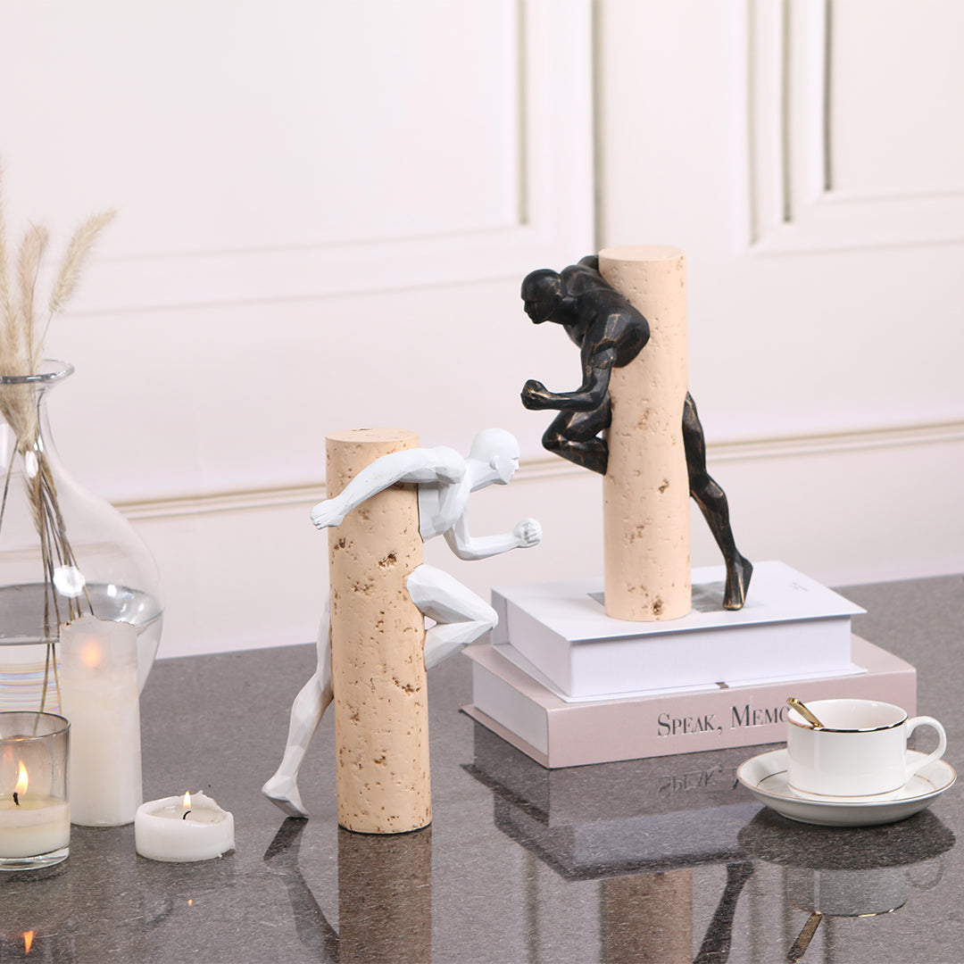 BEACON Running Man KA3123B home decor figurine showcasing a dynamic running pose in sleek, modern design.