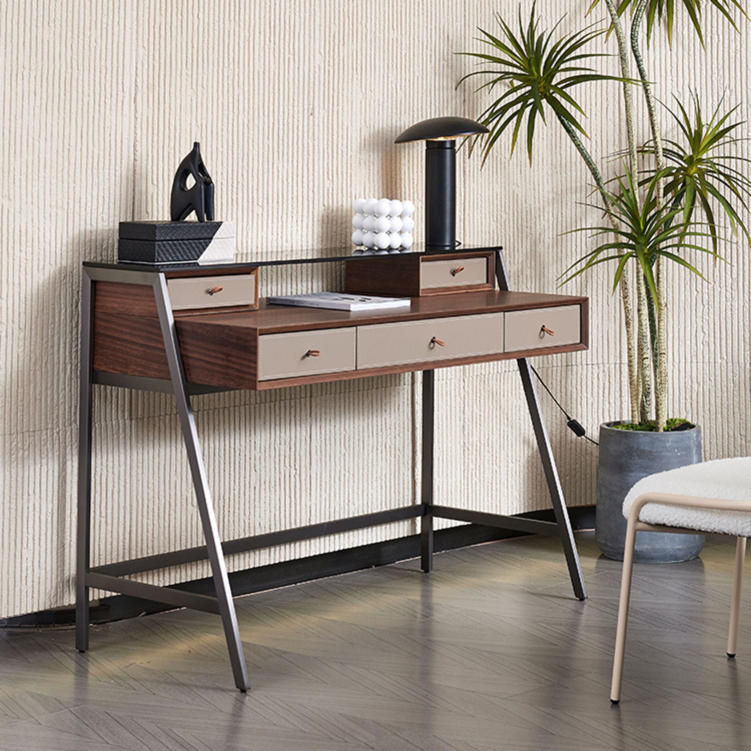 Saddle Leather Dresser MLL-J01 -  Dressers - ebarza Furniture UAE | Shop Modern Furniture in Abu Dhabi & Dubai - مفروشات ايبازرا في الامارات | تسوق اثاث عصري وديكورات مميزة في دبي وابوظبي