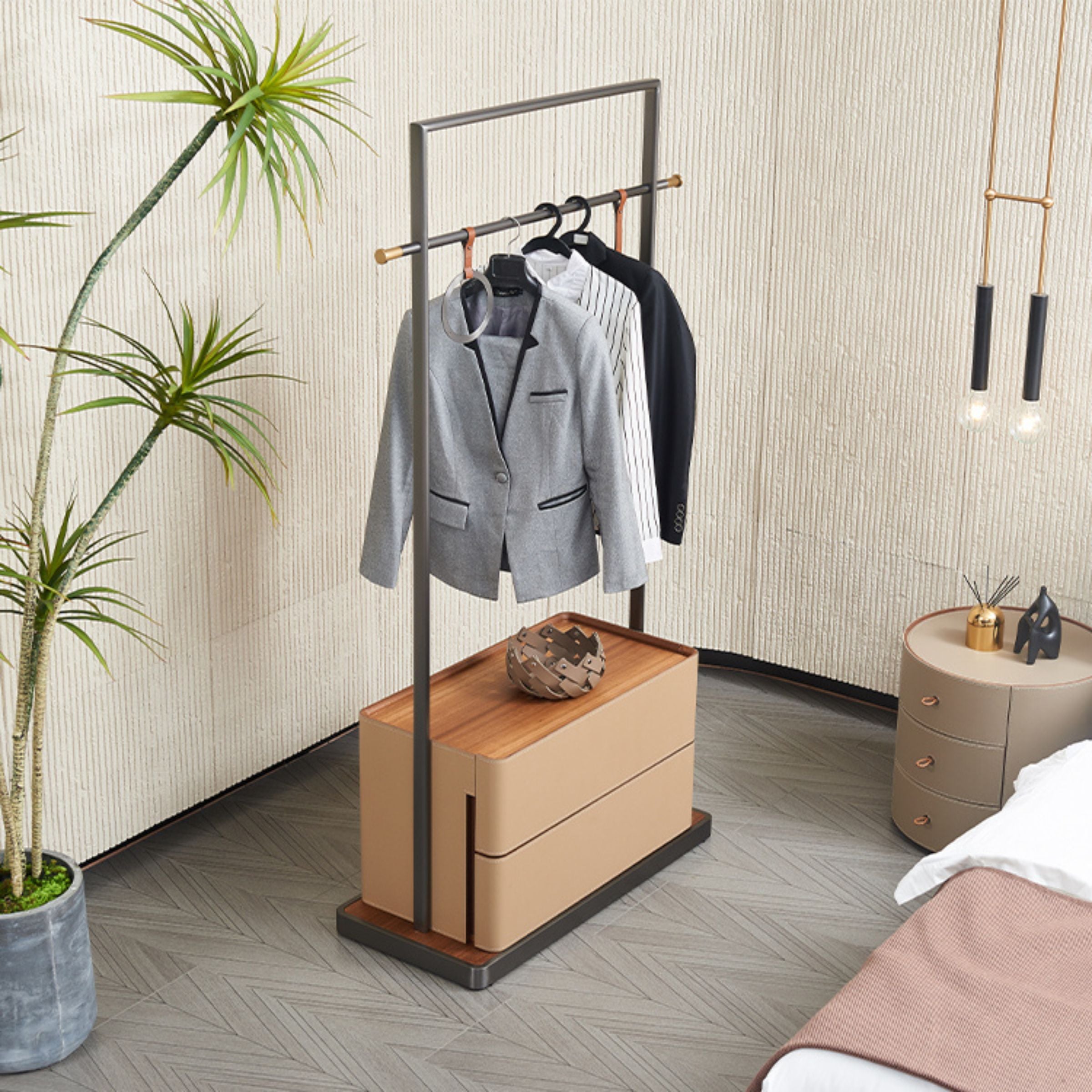 Saddle Leather Hanger  MLL-Y01 -  Hangers - ebarza Furniture UAE | Shop Modern Furniture in Abu Dhabi & Dubai - مفروشات ايبازرا في الامارات | تسوق اثاث عصري وديكورات مميزة في دبي وابوظبي