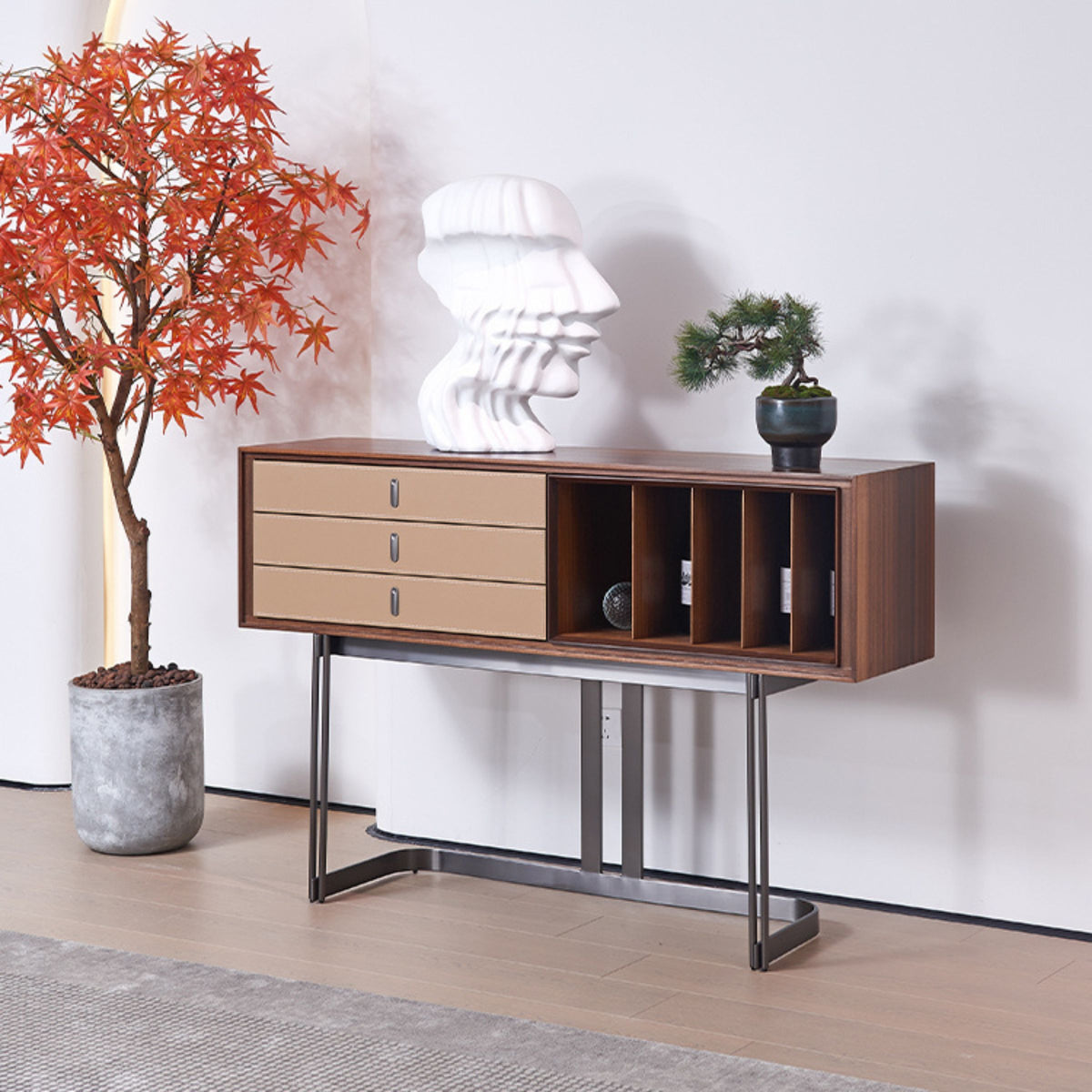 Bureau Saddle Leather Sideboard MLL-X01 | ebarza
