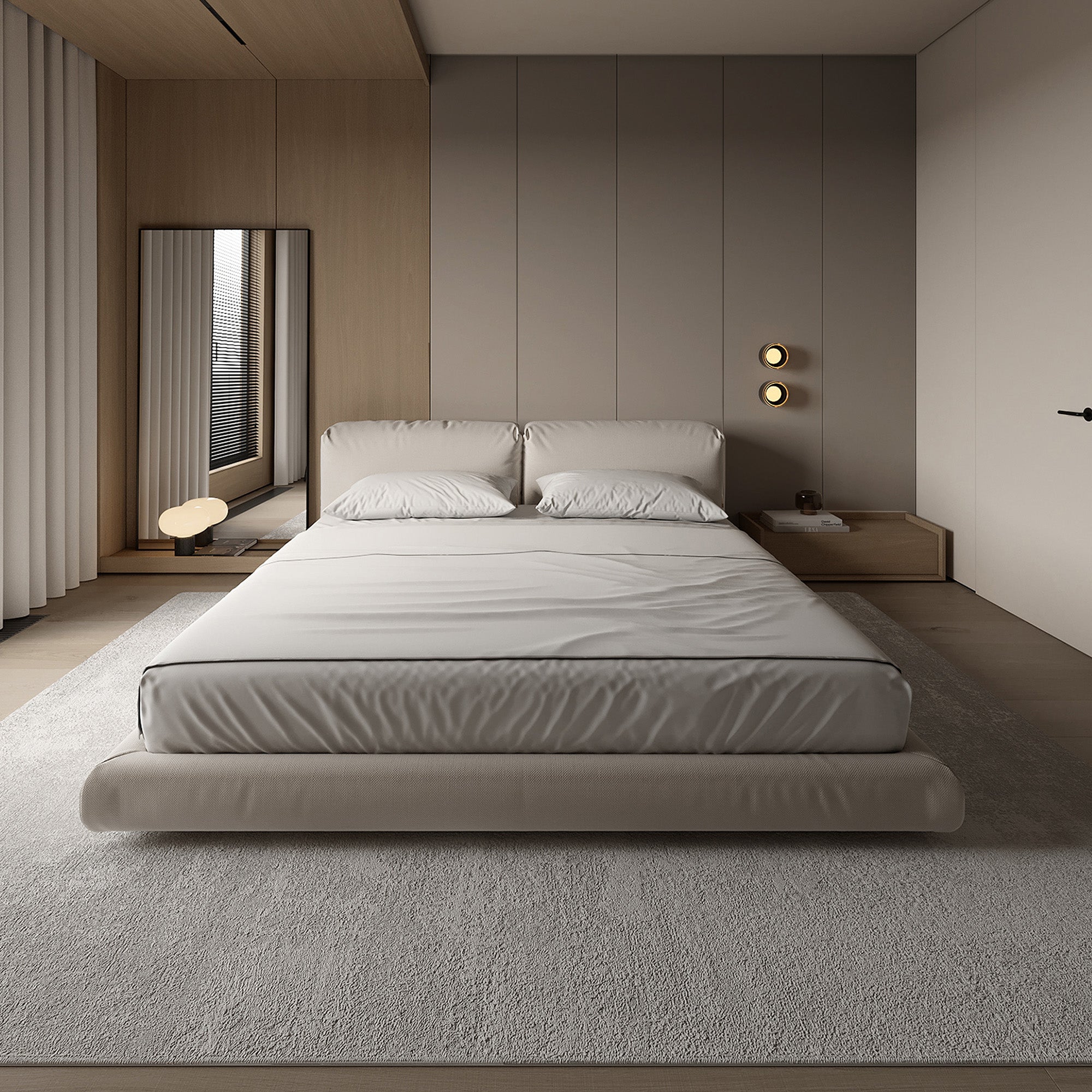 Saddle Leather Wall Panel MLL-CUS03 Dark Beige/g M11 -  Wall Panels - ebarza Furniture UAE | Shop Modern Furniture in Abu Dhabi & Dubai - مفروشات ايبازرا في الامارات | تسوق اثاث عصري وديكورات مميزة في دبي وابوظبي