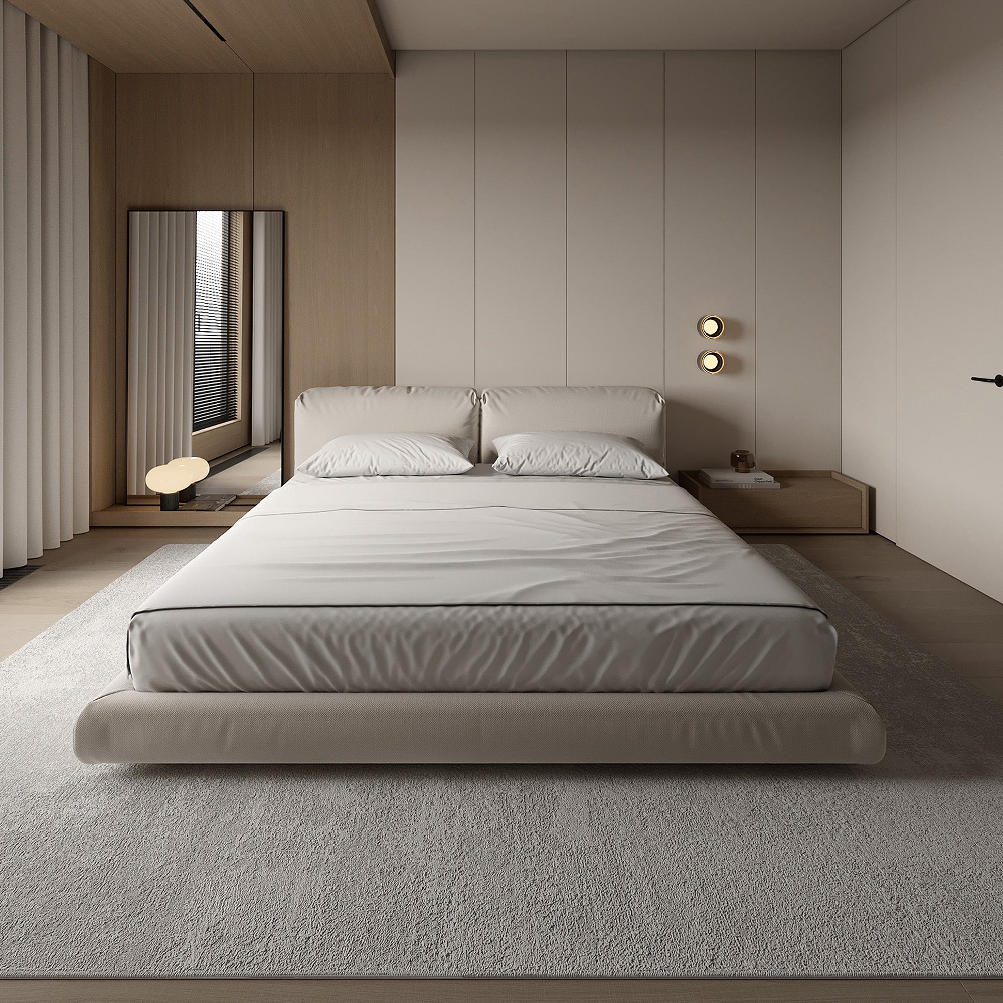 Saddle Leather Wall Panel MLL-CUS03 light Beige/k M5 -  Wall Panels - ebarza Furniture UAE | Shop Modern Furniture in Abu Dhabi & Dubai - مفروشات ايبازرا في الامارات | تسوق اثاث عصري وديكورات مميزة في دبي وابوظبي