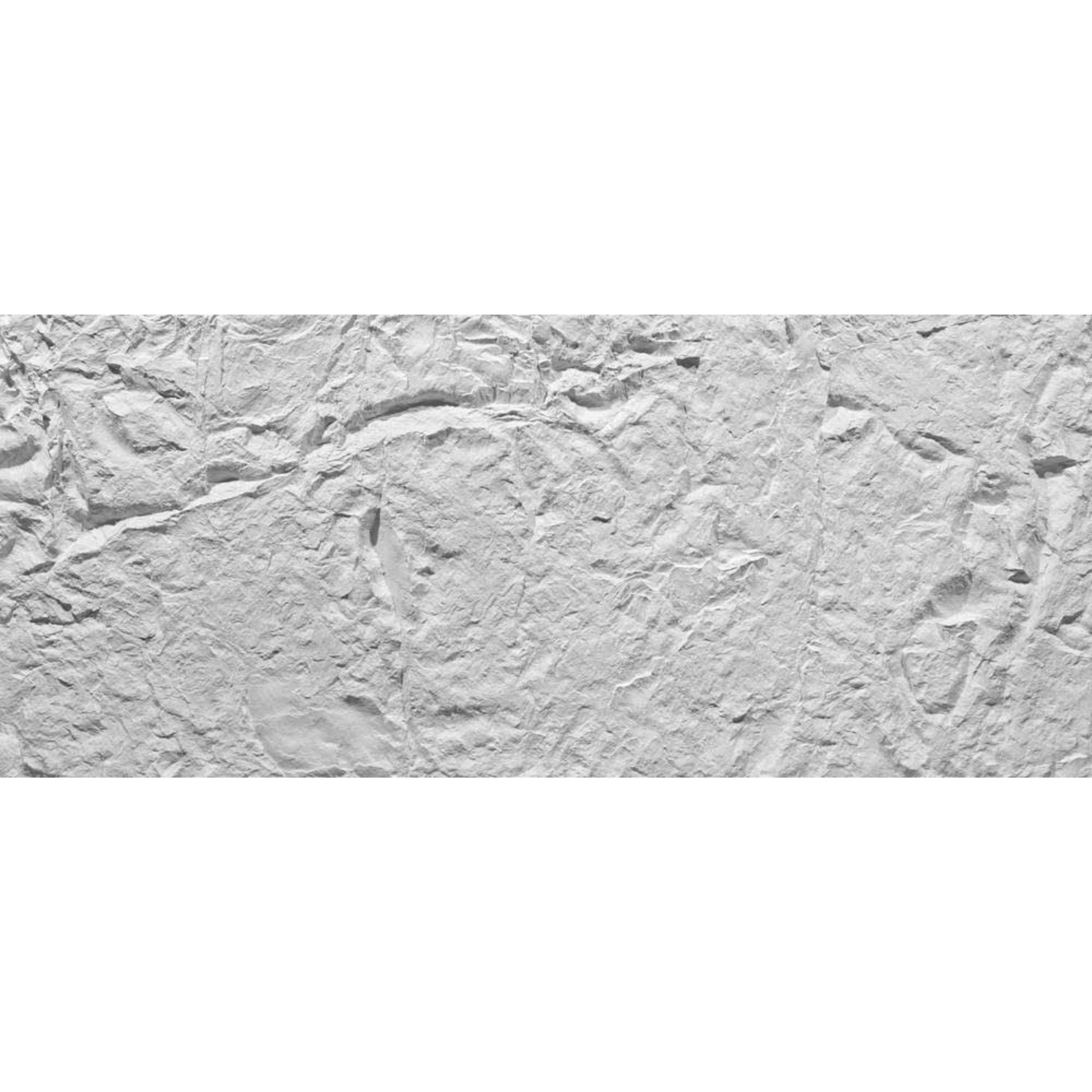 Sample of ARTSTONE PANNEL SYSTEMS Roca Basalto Stone White Wall Panel, 297x127cm, showcasing textured stone surface for wall decor.