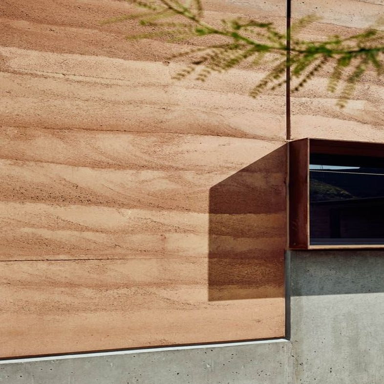 Sample of   Flex Stone Cladding Cave Rammed Earth Board -Sample -  Wall panels samples - ebarza Furniture UAE | Shop Modern Furniture in Abu Dhabi & Dubai - مفروشات ايبازرا في الامارات | تسوق اثاث عصري وديكورات مميزة في دبي وابوظبي