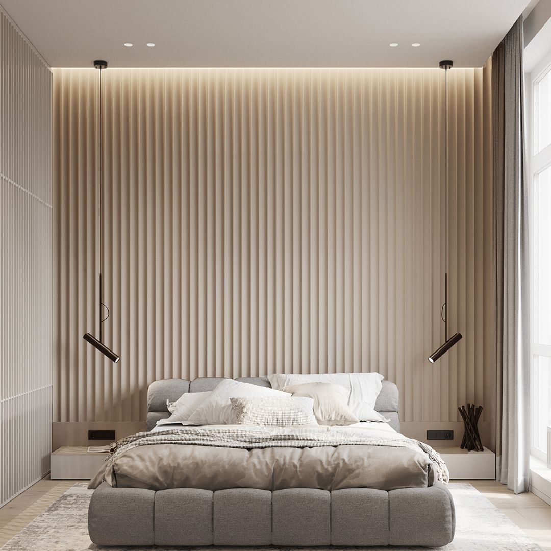 SAMPLE OF  WPC WALL PANEL BB STITCHING H205YP-CURVED-SAMPLE -  Wall panels samples - ebarza Furniture UAE | Shop Modern Furniture in Abu Dhabi & Dubai - مفروشات ايبازرا في الامارات | تسوق اثاث عصري وديكورات مميزة في دبي وابوظبي