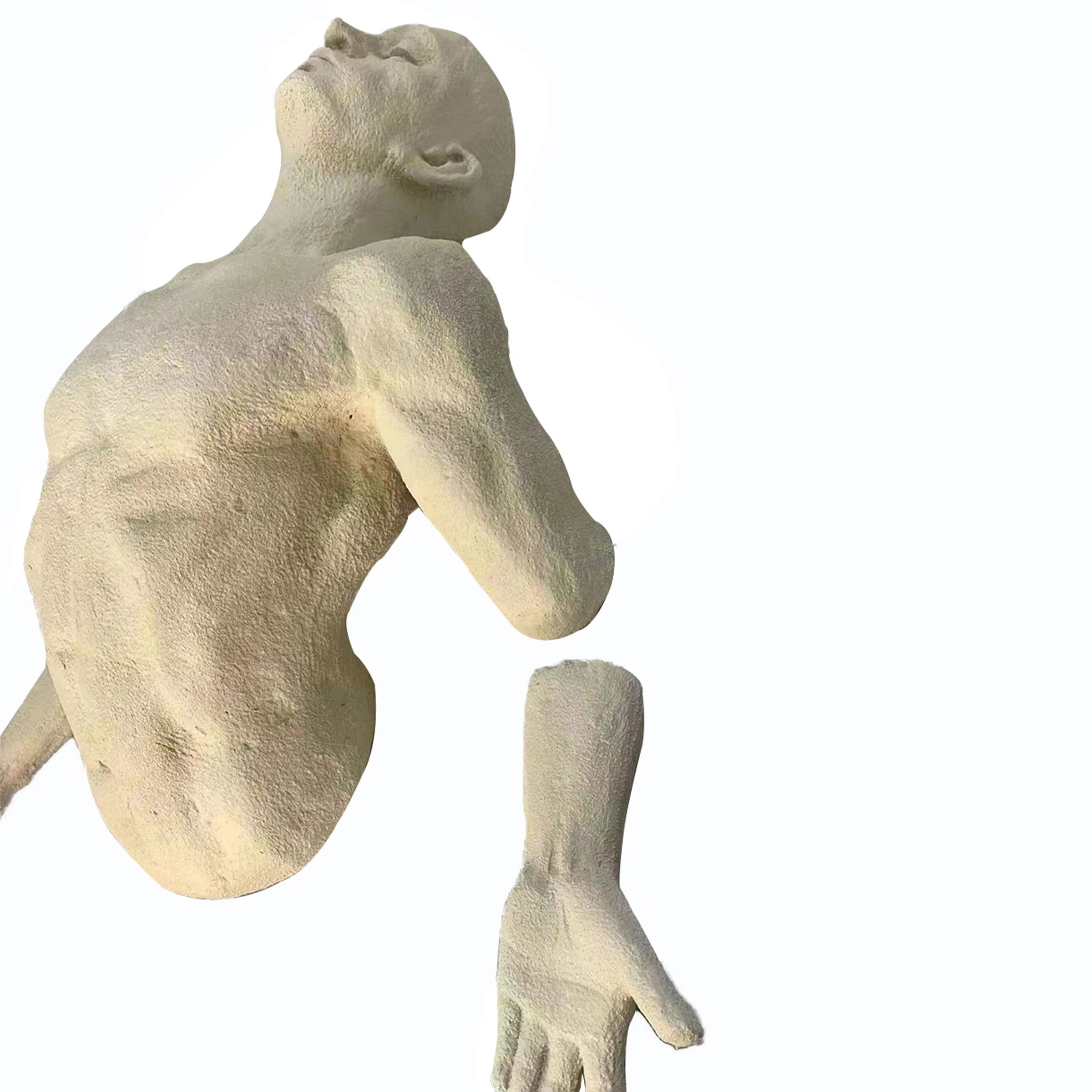 Sand Man wall art by BEACON features a detailed sand sculpture design, perfect for modern home or office decor.