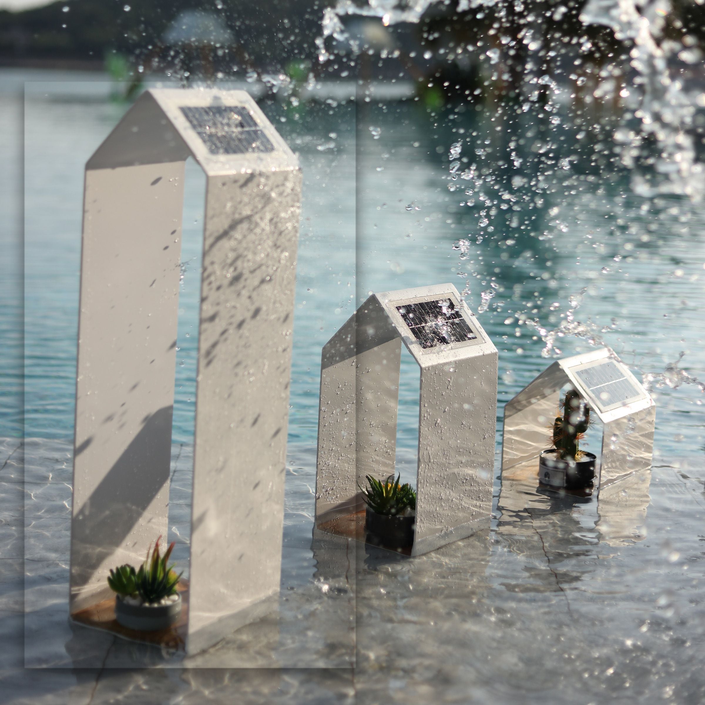 SAND MATT Outdoor Light Tall MYX-LS0202 -  Smart Outdoors - ebarza Furniture UAE | Shop Modern Furniture in Abu Dhabi & Dubai - مفروشات ايبازرا في الامارات | تسوق اثاث عصري وديكورات مميزة في دبي وابوظبي