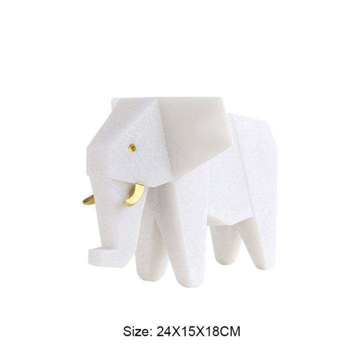 Sandstone Elephant Fc-Sz2118 -  Home Decor Figurines | تمثال فيل من الحجر الرملي - ebarza Furniture UAE | Shop Modern Furniture in Abu Dhabi & Dubai - مفروشات ايبازرا في الامارات | تسوق اثاث عصري وديكورات مميزة في دبي وابوظبي