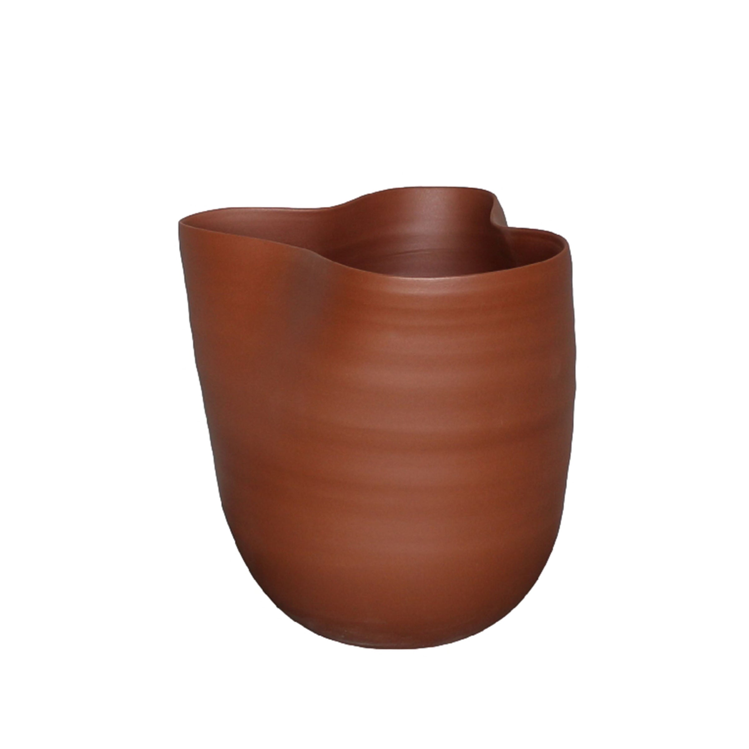 Scandi Symphony sleek brown vase by BEACON, modern design with smooth finish, ideal for contemporary home decor.