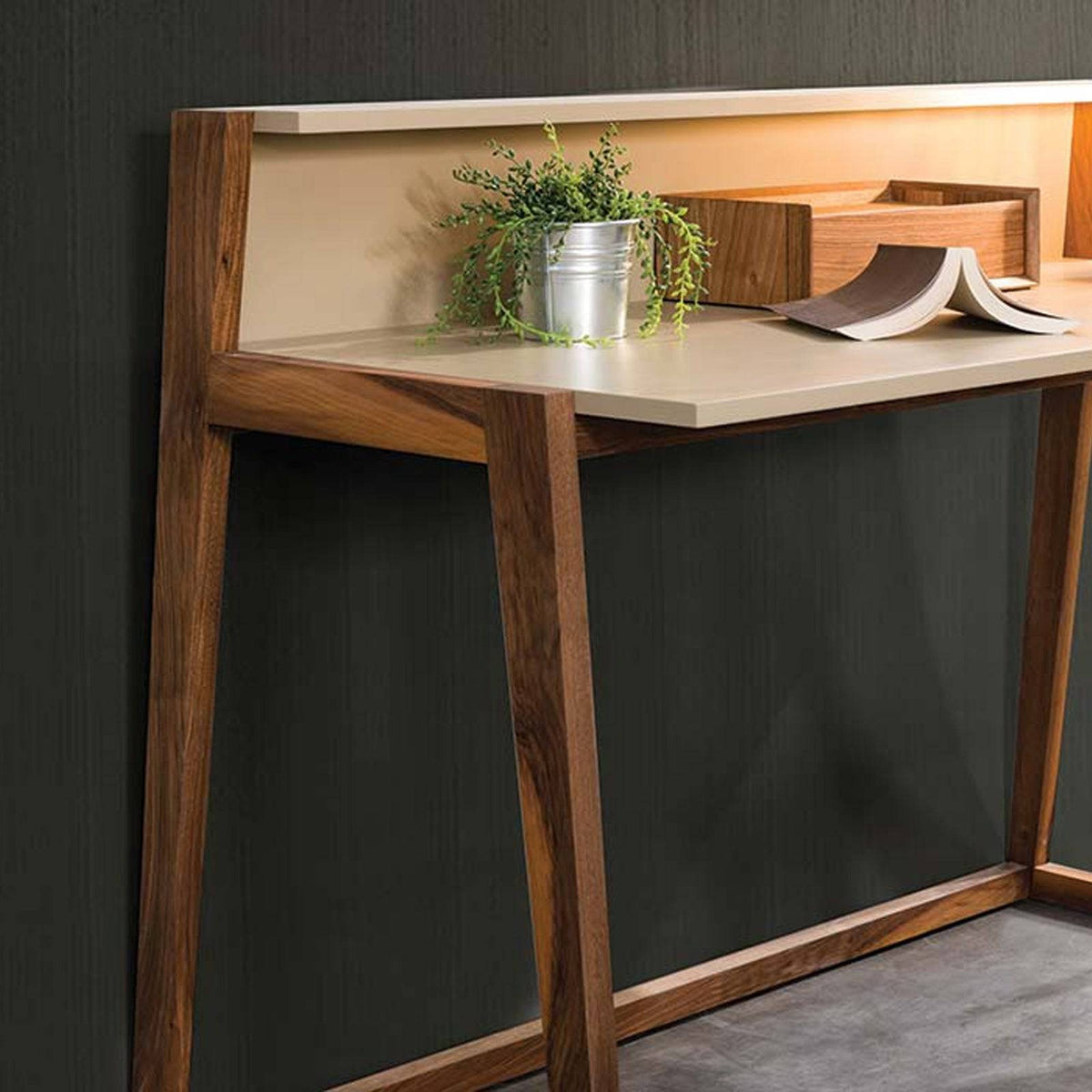 Master walnut and golden based Console\Desk 140 cm BSZ17421C
