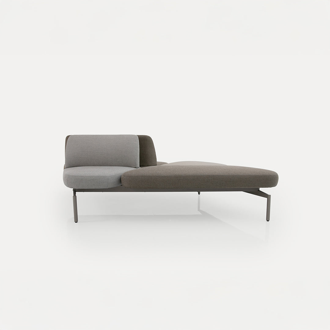 BEACON Sectional Dune Sofa H-249 with finished chair, modern sofa set, neutral fabric, spacious seating for living room decor