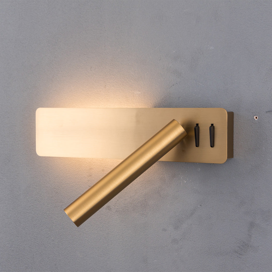 Seed Hotel Style Headboard/ Wall Reading Lamp Seed-WL 23-BR -  Wall Lamps - ebarza Furniture UAE | Shop Modern Furniture in Abu Dhabi & Dubai - مفروشات ايبازرا في الامارات | تسوق اثاث عصري وديكورات مميزة في دبي وابوظبي