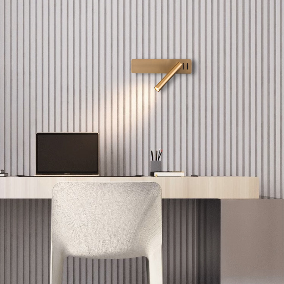 Seed Hotel Style Headboard/ Wall Reading Lamp Seed-WL 23-BR -  Wall Lamps - ebarza Furniture UAE | Shop Modern Furniture in Abu Dhabi & Dubai - مفروشات ايبازرا في الامارات | تسوق اثاث عصري وديكورات مميزة في دبي وابوظبي
