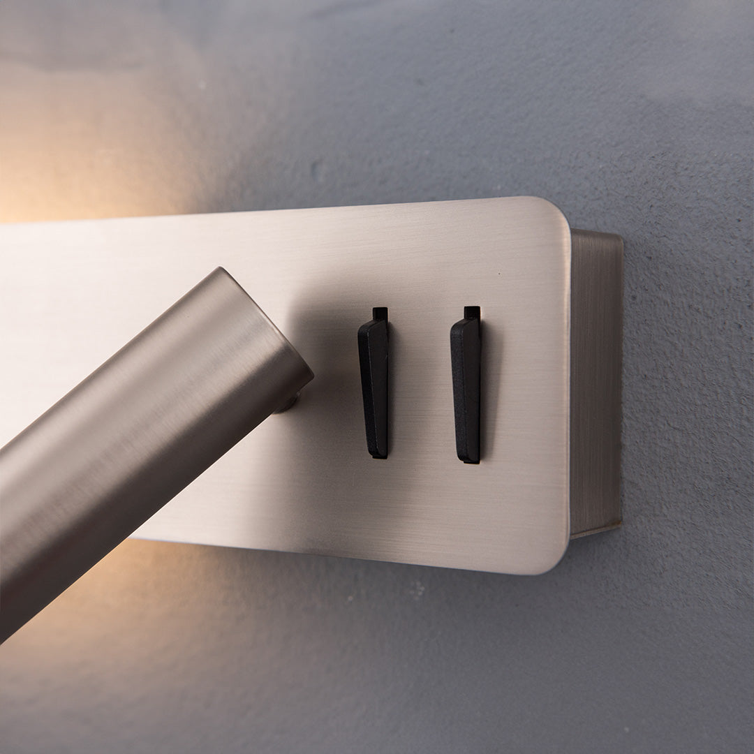 Seed Hotel Style Wall Reading Lamp by BEACON, modern wall lamp with sleek design and adjustable arm for reading and ambiance.