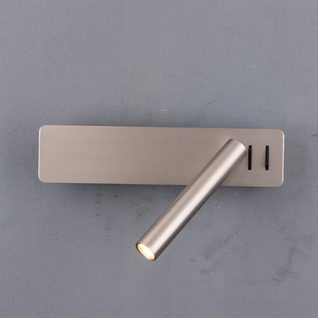 BEACON Seed Hotel Style Headboard Wall Reading Lamp, wall-mounted with adjustable arm, in a sleek modern design.