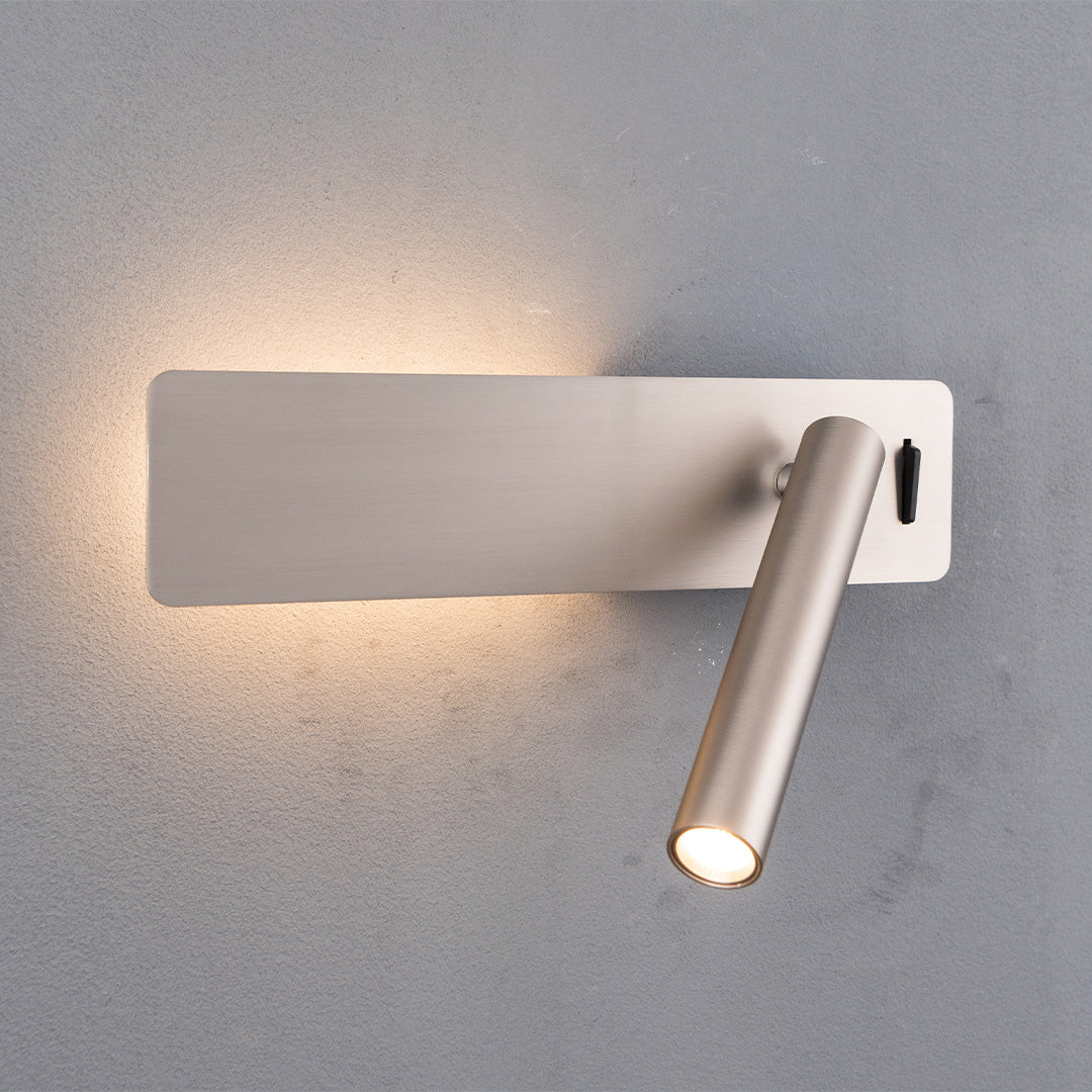 Seed Hotel Style Headboard Wall Reading Lamp by BEACON, wall-mounted lamp with sleek design and adjustable reading light.