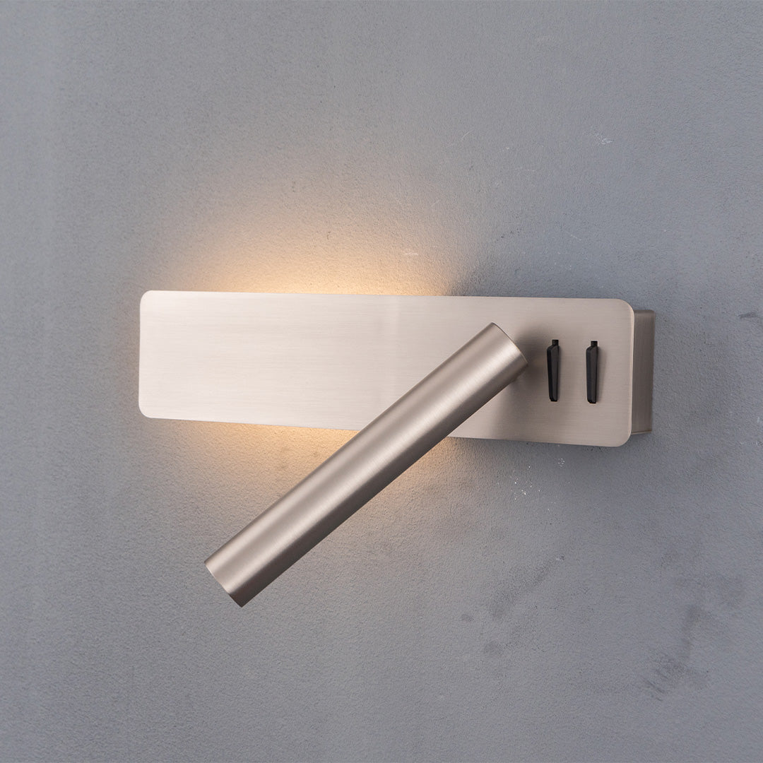 BEACON Seed Hotel Style Headboard Wall Reading Lamp Seed-WL 26-GB, modern wall lamp with adjustable reading light